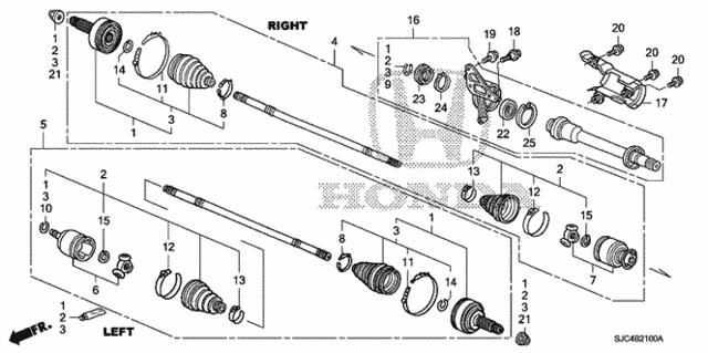 Driveshaft - Half Shaft for 2011 Honda Ridgeline #0