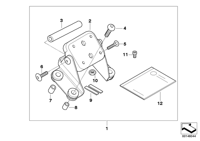 46637677604 - : Oval-Head Machine Screw, Black - M5X16 for BMW-Motorrad Image
