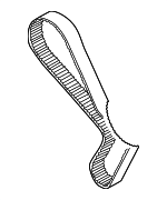 5183004AA - Engine: Timing Belt for Chrysler: Cirrus, Sebring | Dodge: Avenger, Stratus Image