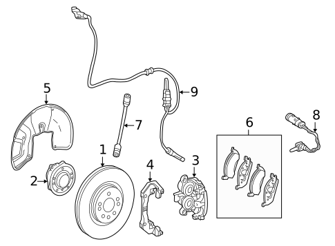 Brake Components for 2015 Mercedes-Benz ML 400 #1