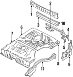 7912117E00 - Body: Panel Below Gate for Nissan Image