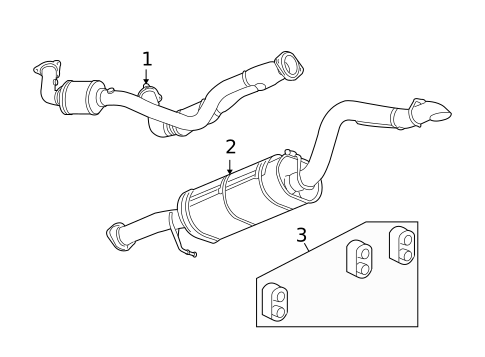 Exhaust Components for 2009 Hummer H2 #0
