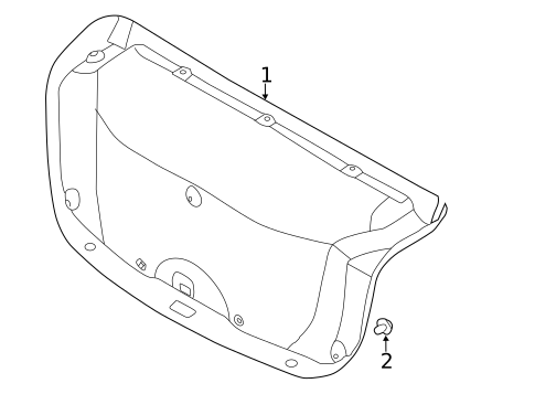 Interior Trim - Trunk for 2011 Kia Forte #0