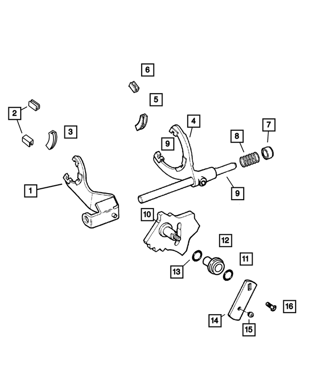 5093607AA - : Selector Lever for Mopar Image