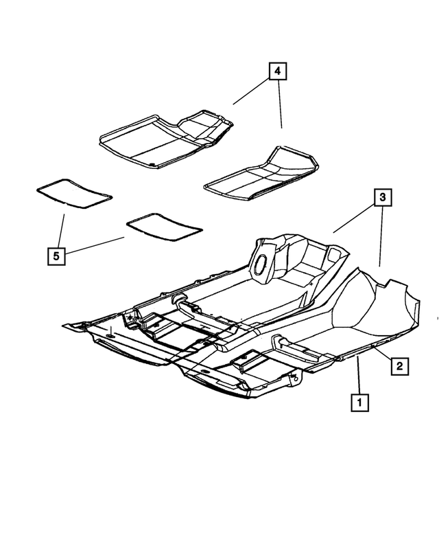 ZN25XDVAA - Interior Trim: Floor Console Carpet for Mopar Image