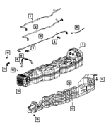 68464652AA - Fuel and Accelerator Pedal: Fuel Bundle Clip for Jeep: Wrangler Image
