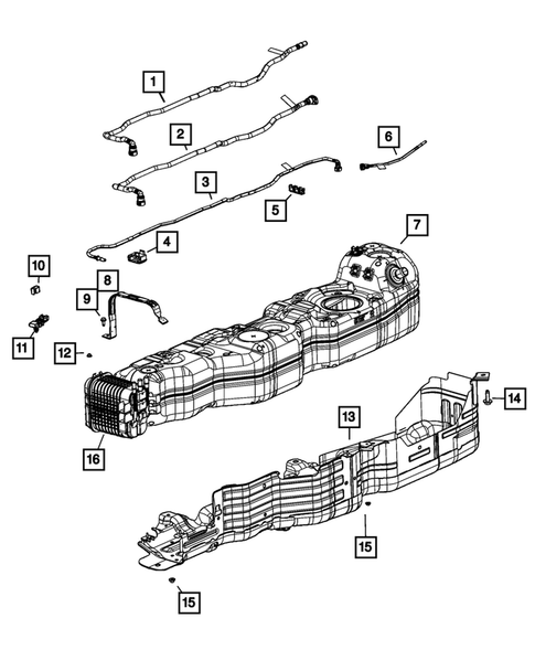 Fuel Tank for 2022 Jeep Wrangler #1