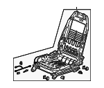 81126TRVA21 - Body: Seat Frame for Honda: Clarity Image