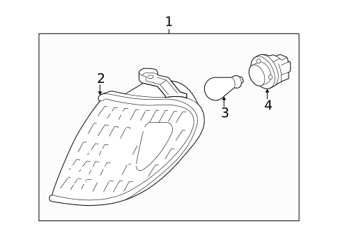 Park & Side Marker Lamps for 2000 Lexus LX470 #0