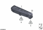 61319267890 - Vehicle Electrical System: Rep. Kit, Control Panel, Center Console for BMW Image