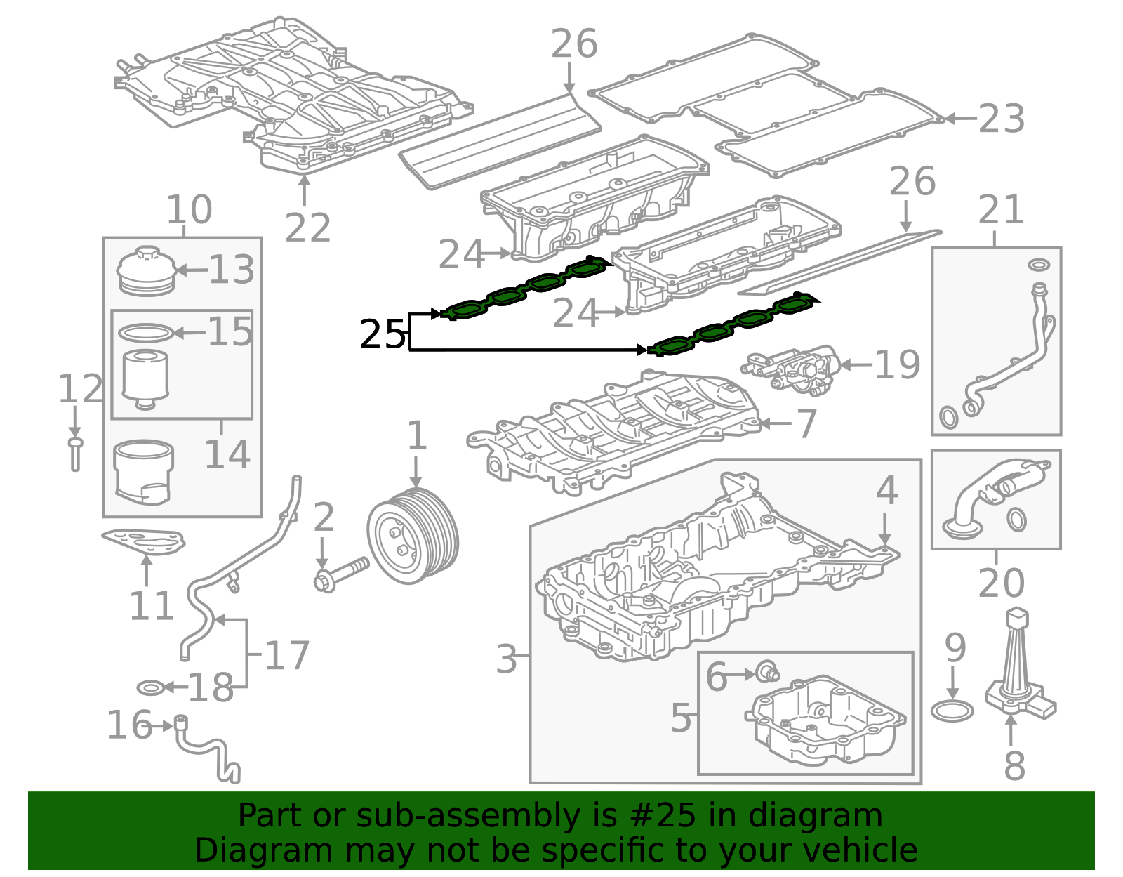 2010-2024 Jaguar Manifold Gasket AJ811590 | OEM Parts Online
