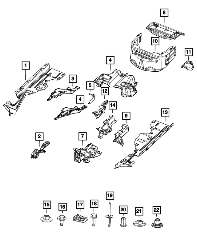 68623167AA - : Heat Shield for Mopar Image