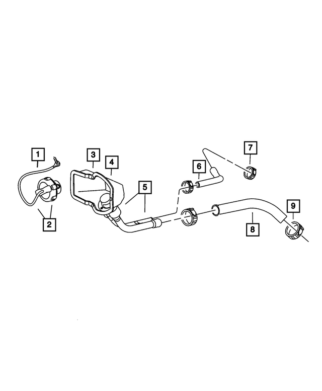 52122662AB - Fuel: Fuel Filler Hose for Mopar Image