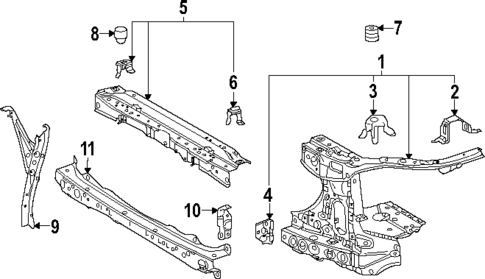 Radiator Support for 2025 Toyota 4Runner #0