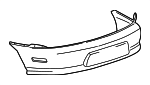 22597559 - Body: Bumper Cover for Pontiac: Sunfire Image