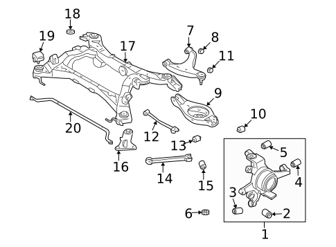 Rear Suspension for 2003 INFINITI M45 #1