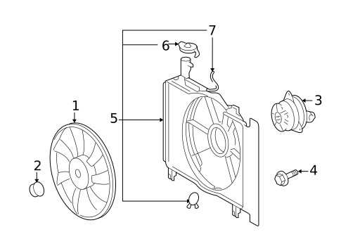 Cooling Fan for 2008 Scion xD #0