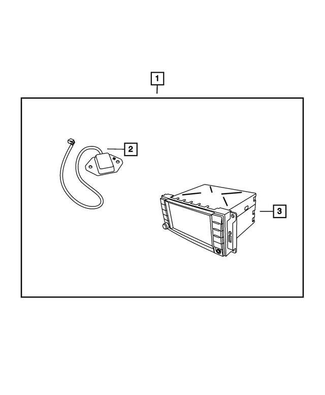 Z5064816AD - Mopar Accessories - Component Parts: Am/fm/dvd/hdd/nav/sdars Radio for Mopar Image