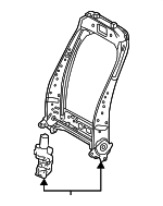 710140E090 - Body: Seat Back Frame for Lexus Image