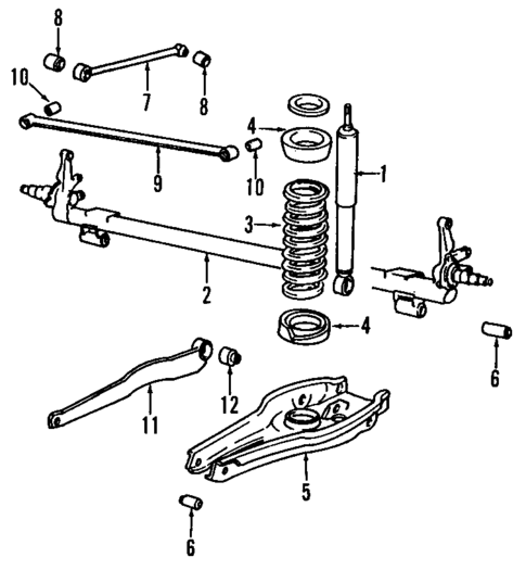 Rear Axle for 1990 Saab 900 #0