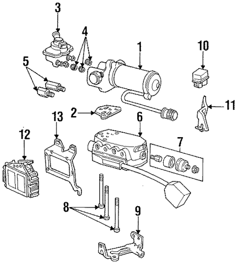 Anti-Lock Brakes for 1996 Mercury Grand Marquis #0