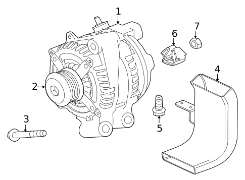 Alternator for 2020 Jaguar XE #2