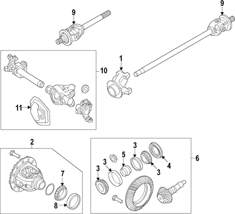 Front Axle for 2024 Ford F-350 Super Duty #0