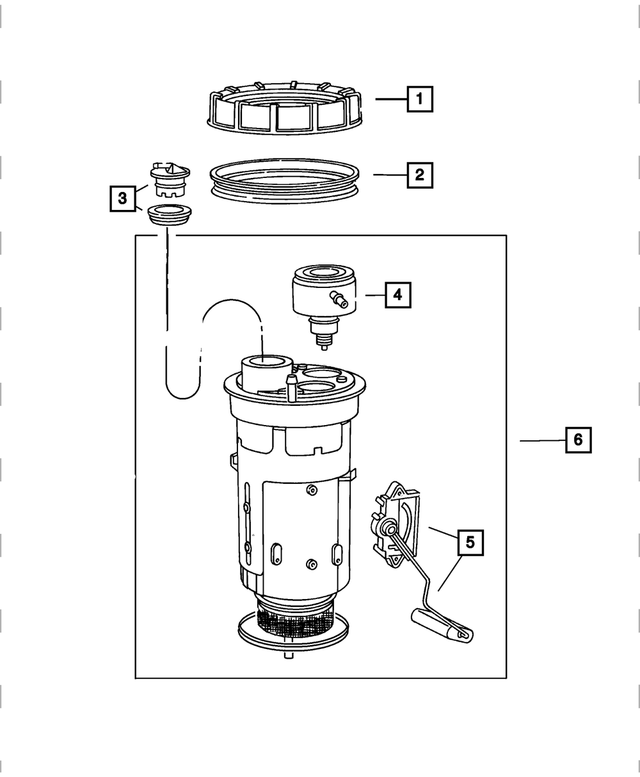 RL083317AA - : Fuel Pump/level Unit Module Kit for Mopar Image