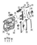 6FX82KL4AC - : Door Handle Cap, Left for Mopar Image