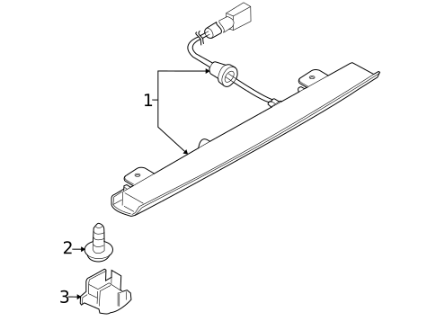 High Mounted Stop Lamp for 2013 Subaru Tribeca #0