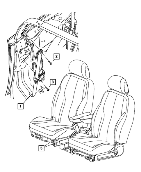Seat Belts for 2008 Chrysler PT Cruiser #0