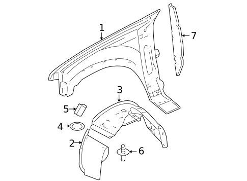 Fender & Components for 2004 Ford Explorer #0