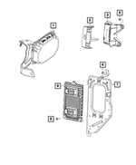 56029432AC - Electrical: Module Cover for Dodge: Ram 1500, Ram 2500, Ram 3500 | Jeep: Grand Wagoneer, Wagoneer | Ram: 1500, 1500 Classic, 2500, 3500 Image