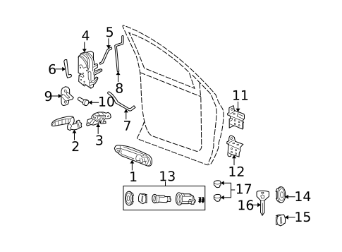 Lock & Hardware for 2007 Dodge Ram 1500 #4