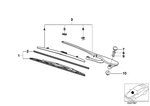 61618162983 - : Right Wiper Blade Spoiler for BMW Image