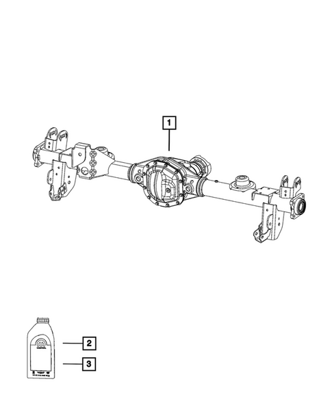 Rear Axle Assembly for 2025 Jeep Wrangler #0