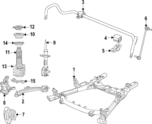 Suspension Components for 2022 Chrysler Pacifica #1