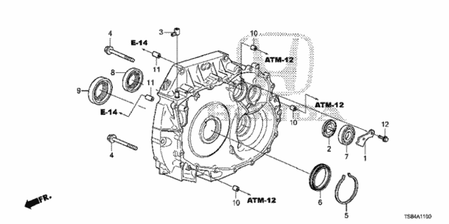 AT Torque Converter Case (CVT) for 2015 Honda Civic #0