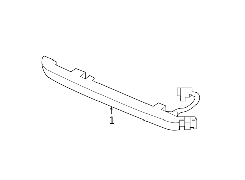 High Mounted Stop Lamp for 2019 Honda Pilot #0