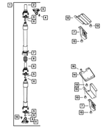52123360AC - Rear Axle; American Axle 292 MM Single Rear Wheel; Differential and Drive Line: Drive Shaft for Dodge: Ram 2500, Ram 3500 | Ram: 2500, 3500 Image