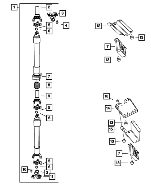 Drive Shaft for 2012 Ram 3500 #0