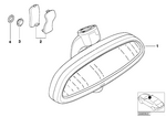51168257711 - : Rear-View Mirror Ec/Led/Radio for BMW Image