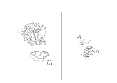 Shielding and Soundproofing At Engine, Transmission, Front Axle Transmission for 2009 Mercedes-Benz R320 #0