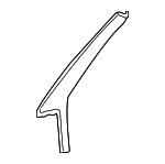 15743584 - Body: Windshield Pillar Trim for Chevrolet: Blazer, S10 | GMC: Jimmy, Sonoma | Oldsmobile: Bravada Image