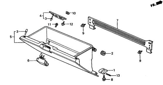 Glove Box for 1991 Honda CRX #0