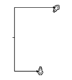 57376SNAA00 - Electrical: Modulator Mount Bolt for Honda: Accord, Accord Crosstour, Civic, CR-V, CR-Z, Crosstour, Fit, HR-V, Insight, Odyssey, Passport, Pilot, Ridgeline Image