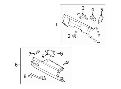 Glove Box for 2009 Mazda CX-7 #0