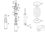 33506752402 - Rear Axle: Shock Absorber, Rear for BMW Image