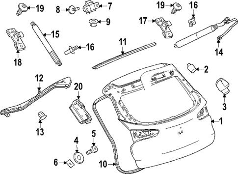 Liftgate for 2025 Buick Encore GX #1