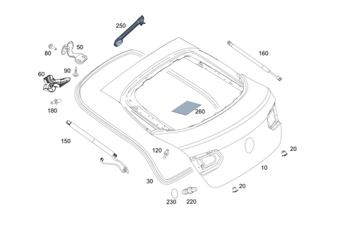 Rear-End Door for 2020 Mercedes-Benz GLC63 AMG S #0